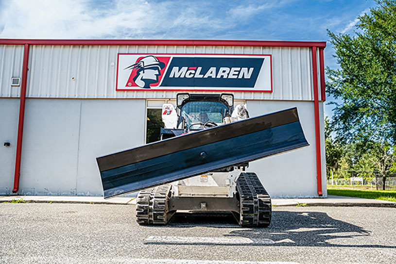 dozer blade on skid steer