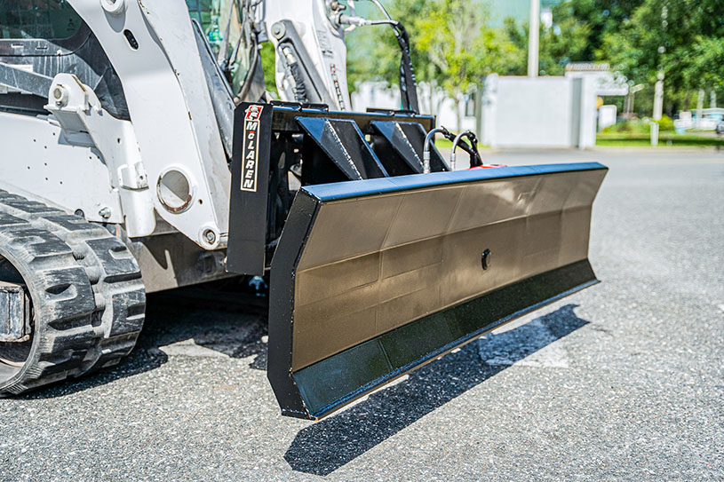 grader blade on skid steer loader